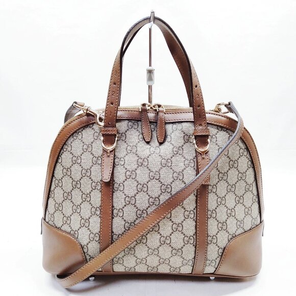 Gucci Brown PVC Hand Bag mon780-102825 - Picture 1 of 16